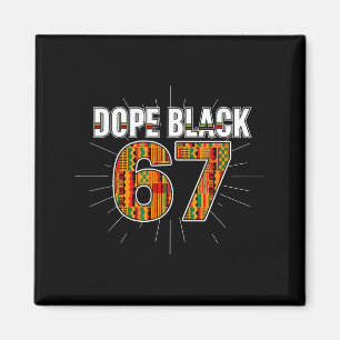 Schwarz 67 Black History Month Six Seven Meme Magnet