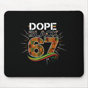 Schwarz 67 Schwarze Geschichte Monat Sechs Sieben  Mousepad