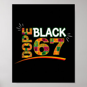 Schwarz 67 Schwarze Geschichte Monat Sechs Sieben Poster