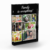 Schwarz 7 Fotocollage Familie ist alles Fotoblock (Links)