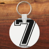 Schwarz 7 schlüsselanhänger (Vorderseite)