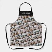 Schwarz 9 Diagonal Foto Collage - kann schwarz bea Schürze (Vorderseite)