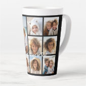 Schwarz 9 Foto Square Collage - mit Skriptweiß Milchtasse (Rechte Ecke)