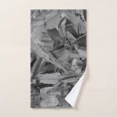 Schwarz Abstrakt Handtuch (Handtuch)