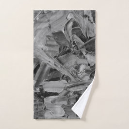 Schwarz Abstrakt Handtuch