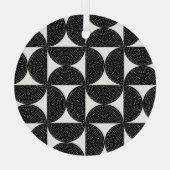 Schwarz abstrakter 60er Stil nahtlos. Ornament Aus Glas (Rückseite)