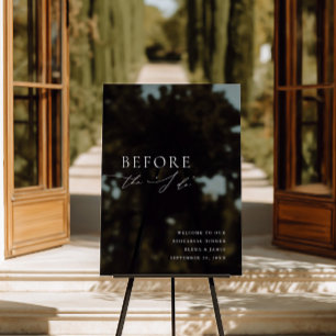 Schwarz-Acryl-Probe-Dinner Begrüßungszeichen Acrylschild