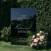 Schwarz-Acryl-Probe-Dinner Begrüßungszeichen Acrylschild