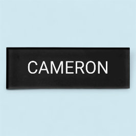 Schwarz-Acrylname Markierung Berufliches Abzeichen Namenschild