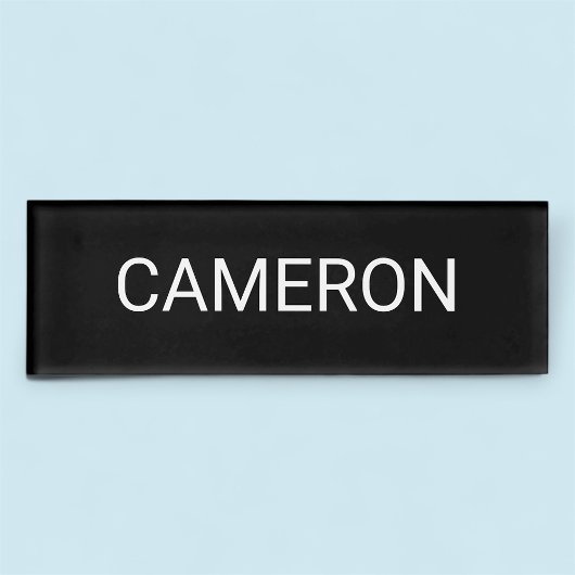 Schwarz-Acrylname Markierung Berufliches Abzeichen Namenschild