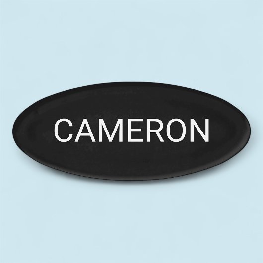 Schwarz-Akryloval Name Markierung Magnetisch Beruf Namenschild