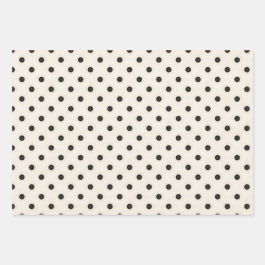 Schwarz-Antikes Weiß Muster Zusammenstellung Geschenkpapier Set (Vorderseite 3)