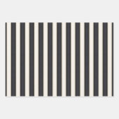 Schwarz-Antikes Weiß Muster Zusammenstellung Geschenkpapier Set (Vorderseite 2)