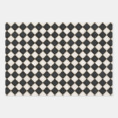 Schwarz & Antiquitäten Weißdiamanten Geschenkpapier Set (Vorderseite 3)