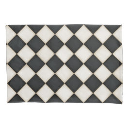 Schwarz & Antiquitäten Weißdiamanten Kissenbezug