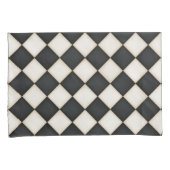 Schwarz & Antiquitäten Weißdiamanten Kissenbezug (Vorderseite-Rechts)