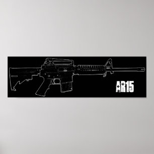 schwarz ar 15 Poster