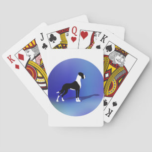 Schwarz auf Blau Spielkarten