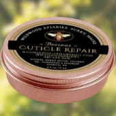 SCHWARZ AUF DEM KRAFT-Etikett für die Reparatur vo Runder Aufkleber