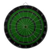 Schwarz auf der Green Regulation - Dart Board Dartscheibe (vorne)