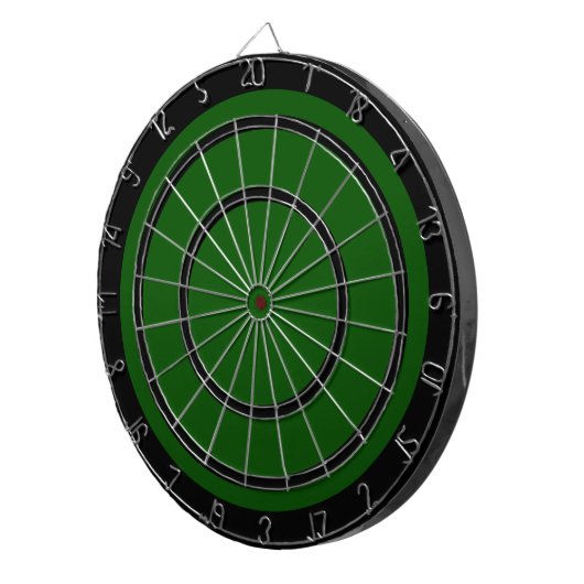 Schwarz auf der Green Regulation - Dart Board Dartscheibe (Vorderseite rechts)
