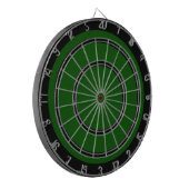 Schwarz auf der Green Regulation - Dart Board Dartscheibe (Vorderseite Links)