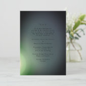 Schwarz auf Gradient Moderne Minimalistisch Einfac Einladung (Stehend Vorderseite)