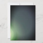 Schwarz auf Gradient Moderne Minimalistisch Einfac Einladung (Rückseite)