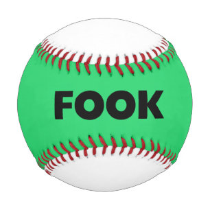 Schwarz auf grünem Baseball