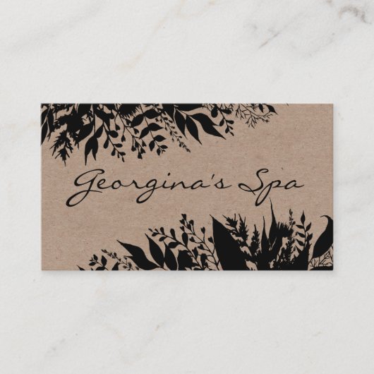 Schwarz auf Kraft Handgefertigte Badeseife Butters Visitenkarte (Vorderseite)