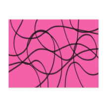 Schwarz auf rosa, bunte Kunst