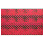Schwarz auf rotem V-22 Osprey Side View Muster Stoff (Fat Quarter (45,7 x 55,9 cm))