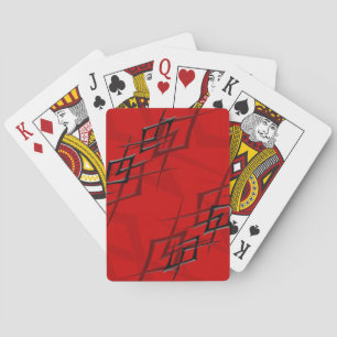 Schwarz auf roten "Thorn" Spielkarten
