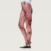 schwarz auf roter Schnauze Leggings (Links)