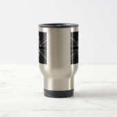 Schwarz auf Schwarz Behalten Ruhe, erhalten Sie Ih Reisebecher (Mittel)