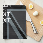 Schwarz auf Schwarz Behalten Ruhe holen Sie sich I Handtuch (Viertel Falte)