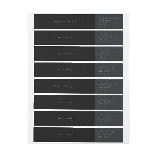 Schwarz auf Schwarz Moderne Minimalistische einfac (Bogen)