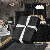 Schwarz auf schwarzem exotischen Boa Constrictor S Geschenkpapier