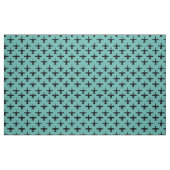 Schwarz auf türkisfarbenem A-10-Muster für Kampfje Stoff (Fat Quarter (45,7 x 55,9 cm))