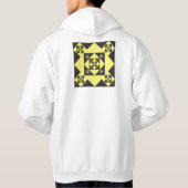 schwarz auf weiß hoodie (Rückseite)