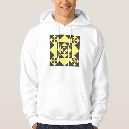 schwarz auf weiß hoodie (Vorderseite)