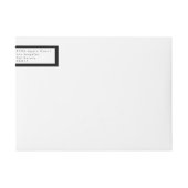 Schwarz auf Weiß Moderne minimalistische einfache  (Vorderseite)