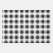 Schwarz auf Weiß Unterschiedliche Größen Horiz. Po Geschenkpapier Set (Vorderseite 3)