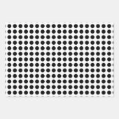 Schwarz auf Weiß Unterschiedliche Größen Horiz. Po Geschenkpapier Set (Vorderseite 2)