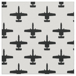 Schwarz auf weißem A-10-Muster für Warthog Attack  Stoff