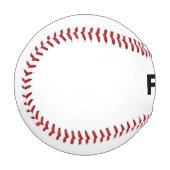 Schwarz auf weißem Baseball (Vorderseite Links)