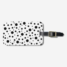 Schwarz auf weißem Polka-Dot-Muster