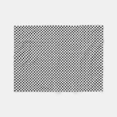 Schwarz auf weißen kleinen Polka-Punkten Fleecedecke (Vorderseite (Horizontal))