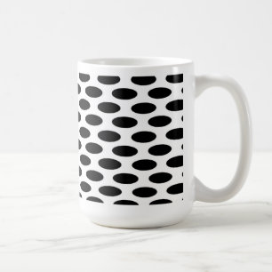 Schwarz auf weißen Punkten Kaffeetasse