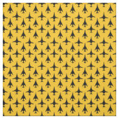 Schwarz auf Yellow B-1 Spirit Bomber Muster Stoff (Muster)